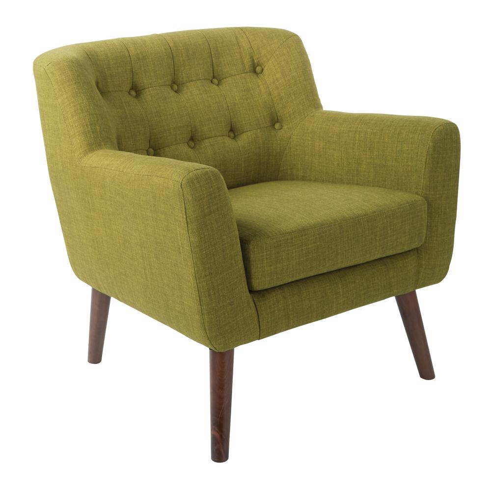 OS Home and Office Furniture Model MLL51-M17 Green Mid Century Lounge Chair. Picture 1
