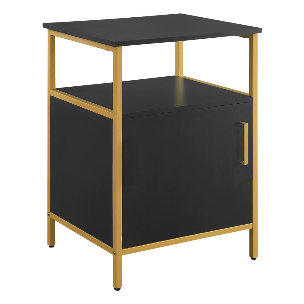 Modern Life-Black-Utility Table-Printer Stand with Storage, MDRUS-BK. Picture 1