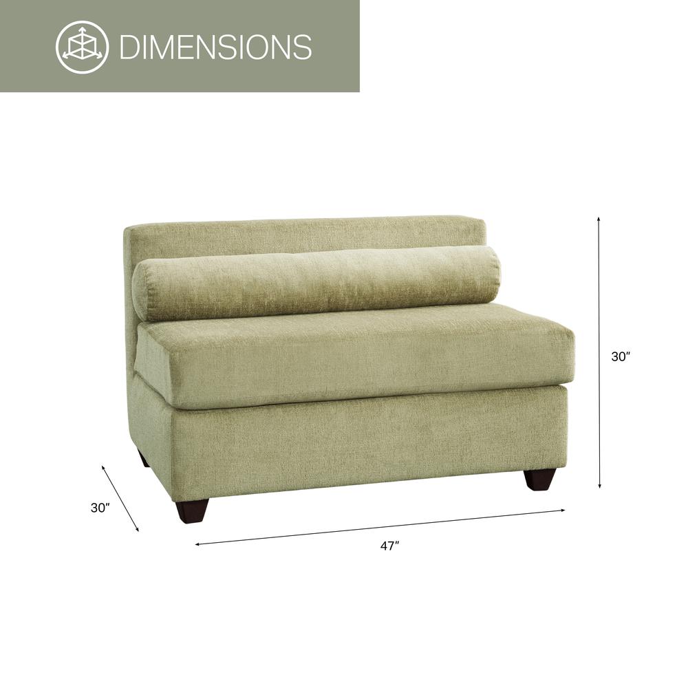 Urban Green Armless Loveseat. Picture 7