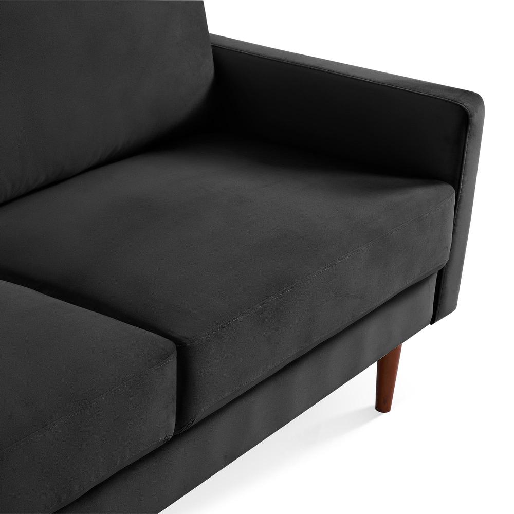 69 Inch Wide Upholstered Two Cushion Sofa with Square Arms. Picture 8