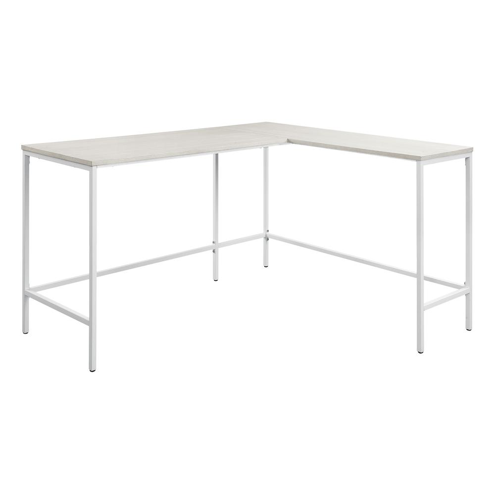 Contempo L-shaped Desk in White Oak Finish, CNT41-WK. Picture 1