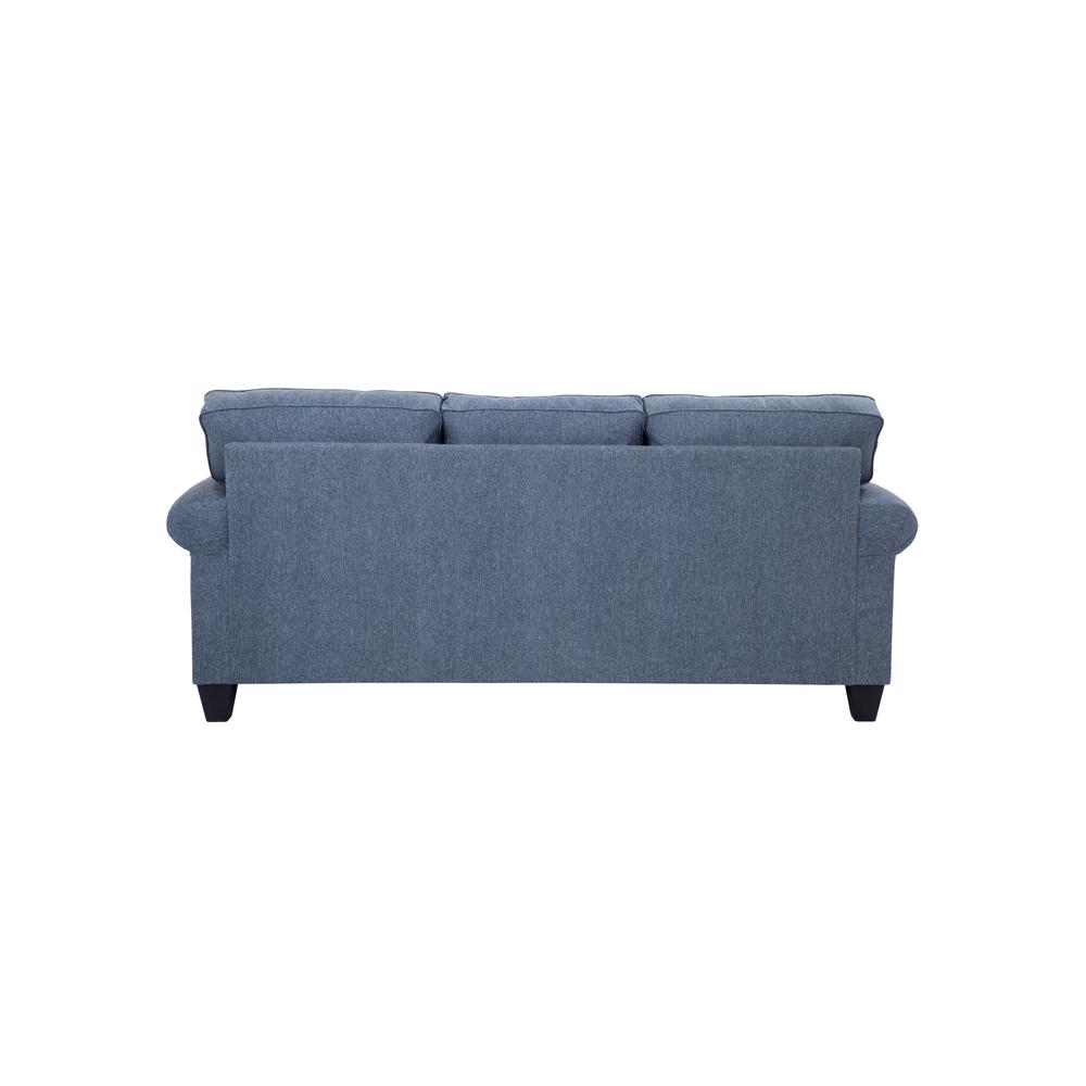 American Furniture Classics Indigo Series Model 8-010-A330V8 Sofa with Two Abstract Chenille Pillows. Picture 5