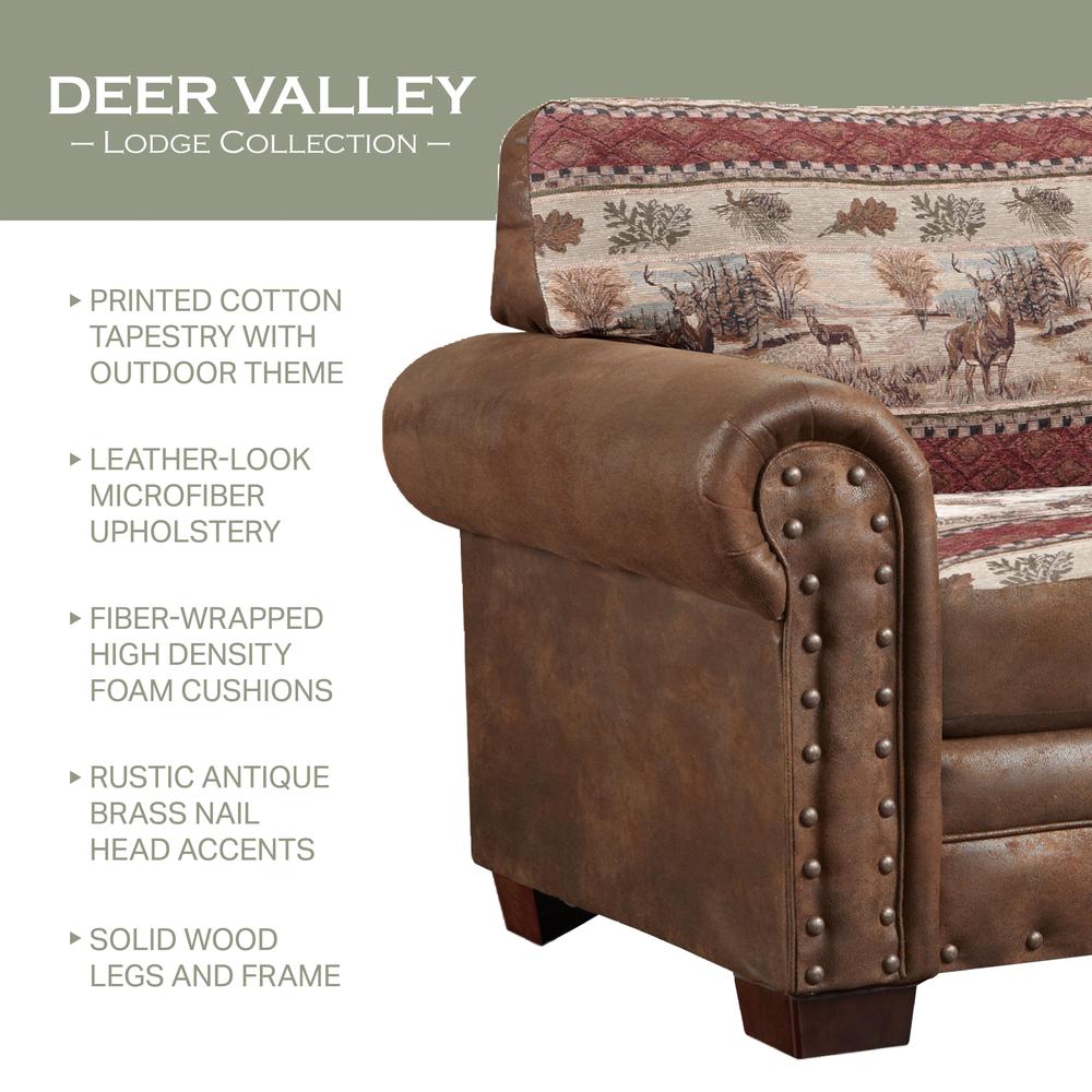 Deer Valley Arm Chair with Matching Ottoman. Picture 12