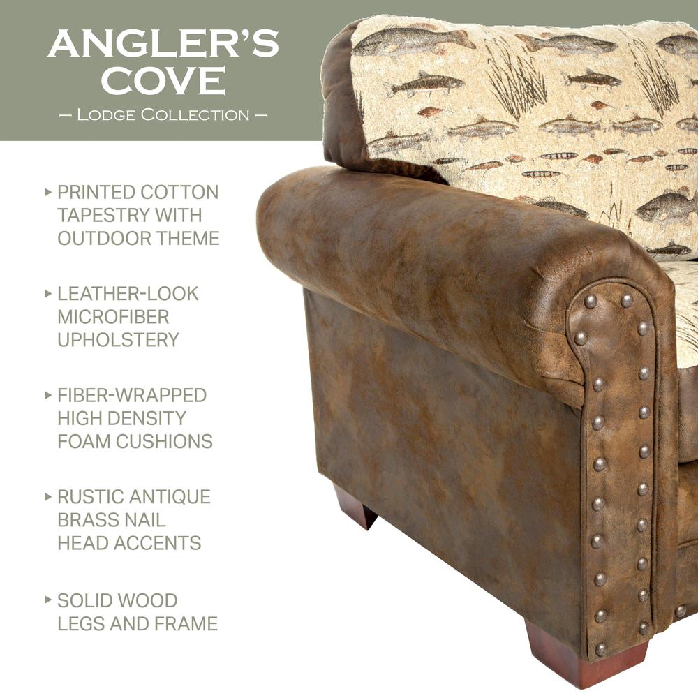 Angler's Cove Arm Chair with Matching Ottoman. Picture 11