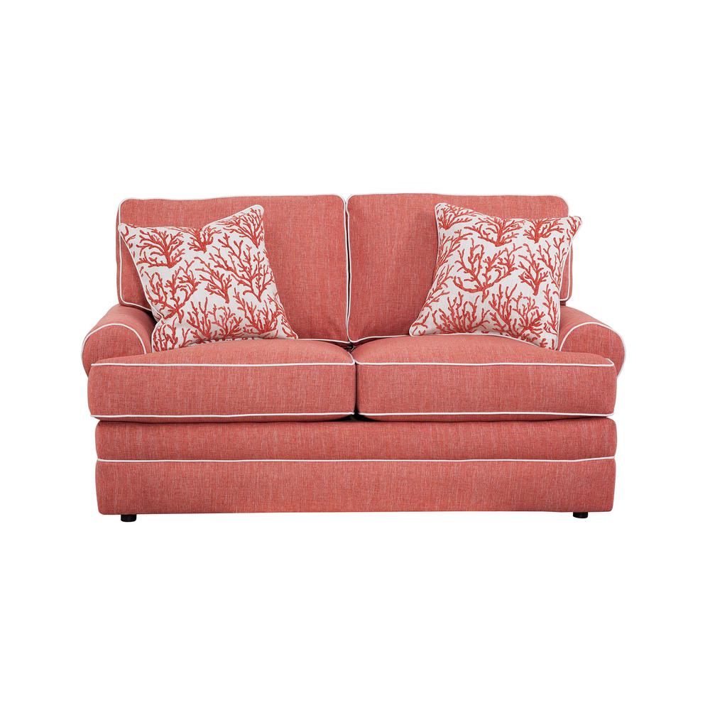 American Furniture Classics Coral Springs Model 8-020-S260C Loveseat with Two Matching Pillows. Picture 2