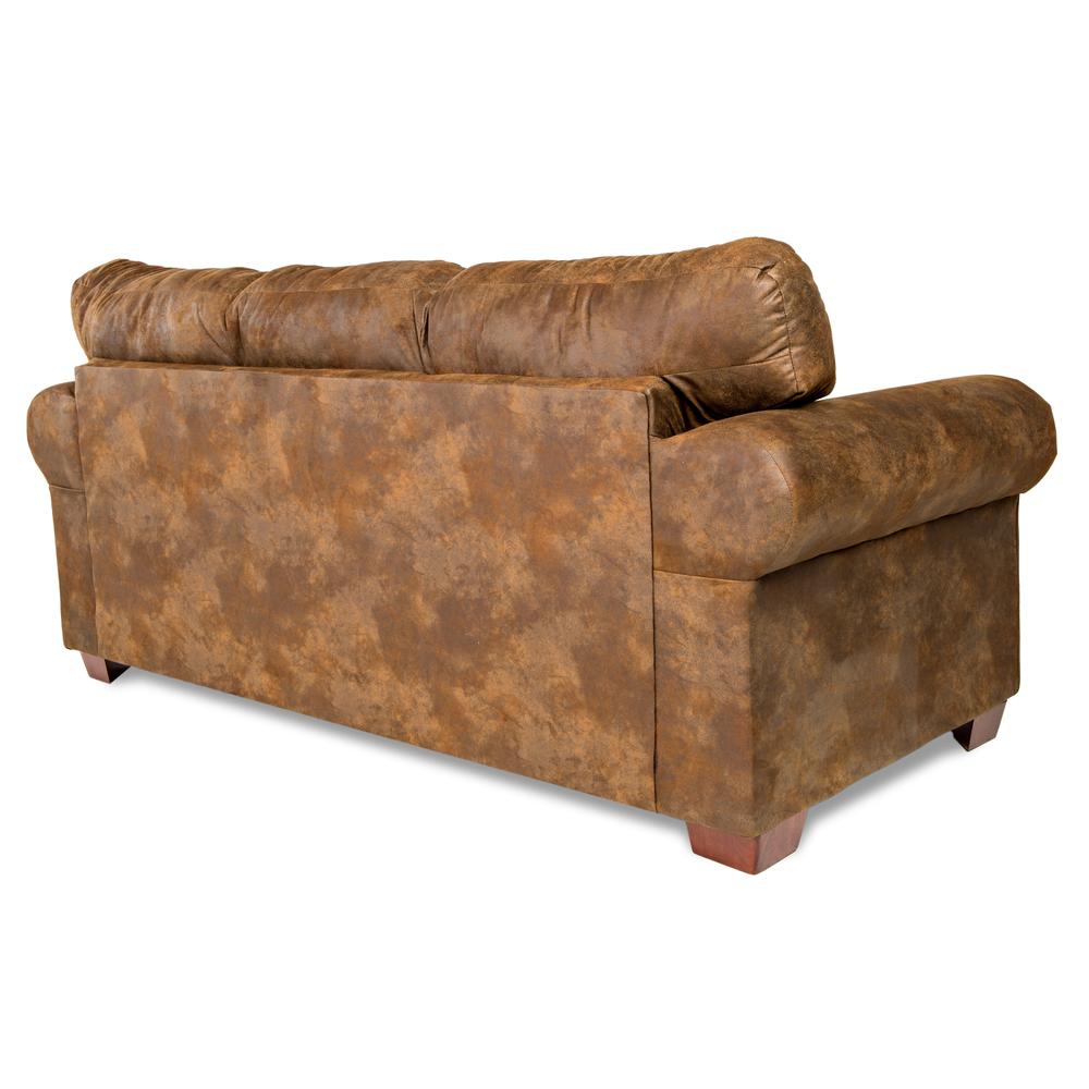American Furniture Classics Model 8503-90 Deer Teal Lodge Tapestry Sofa. Picture 3