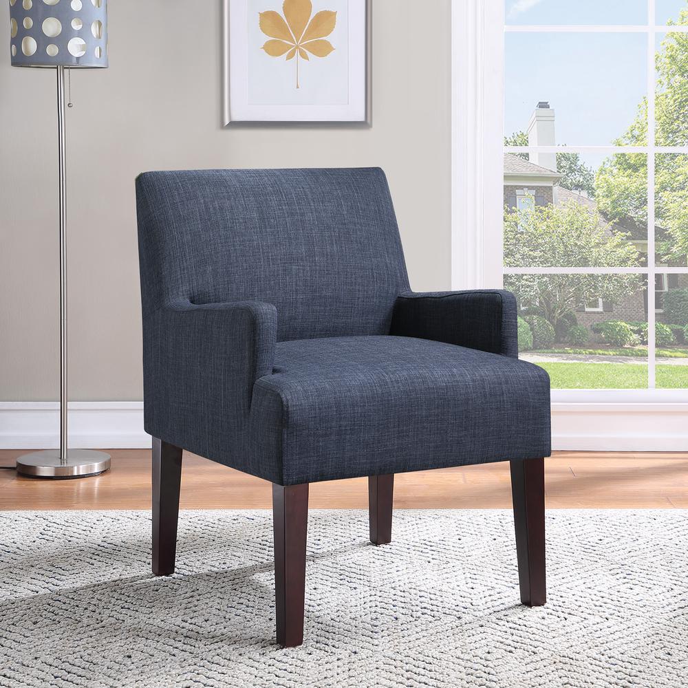 Main Street Guest Chair in Navy Fabric, MST55-M19. Picture 2