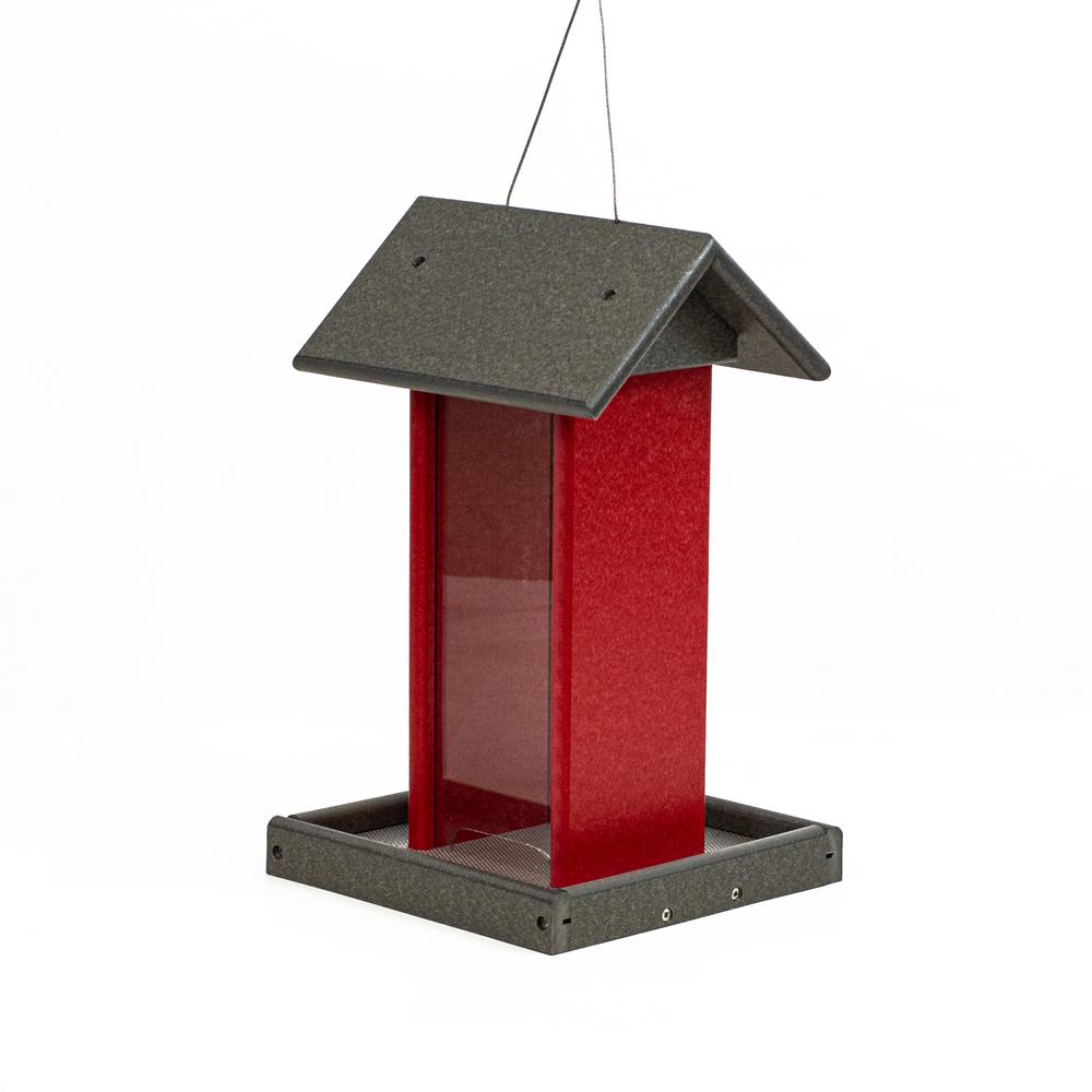 Tall Bird Feeder Made with High Density Poly Resin. Picture 1