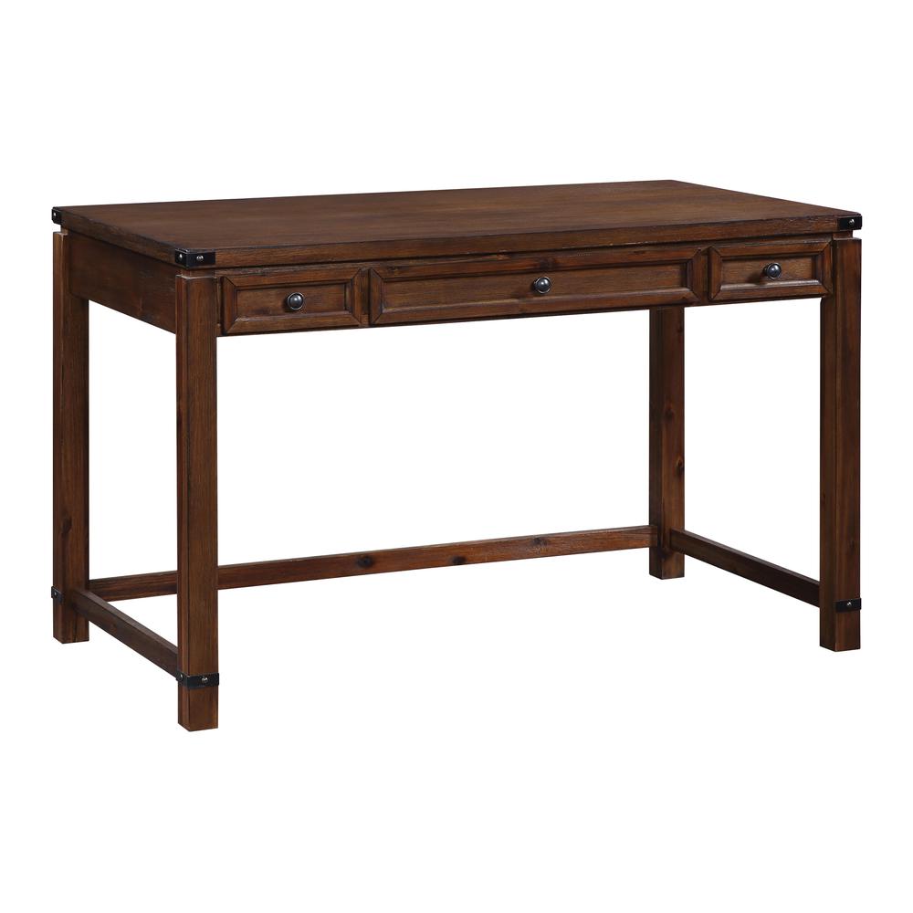 Baton Rouge Home Office Writing Desk in Brushed Walnut Finish, BTD2937-BR. Picture 1