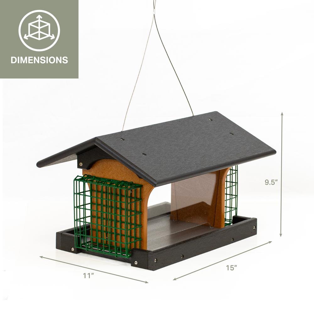 Deluxe Bird Feeder Made with High Density Poly Resin. Picture 2