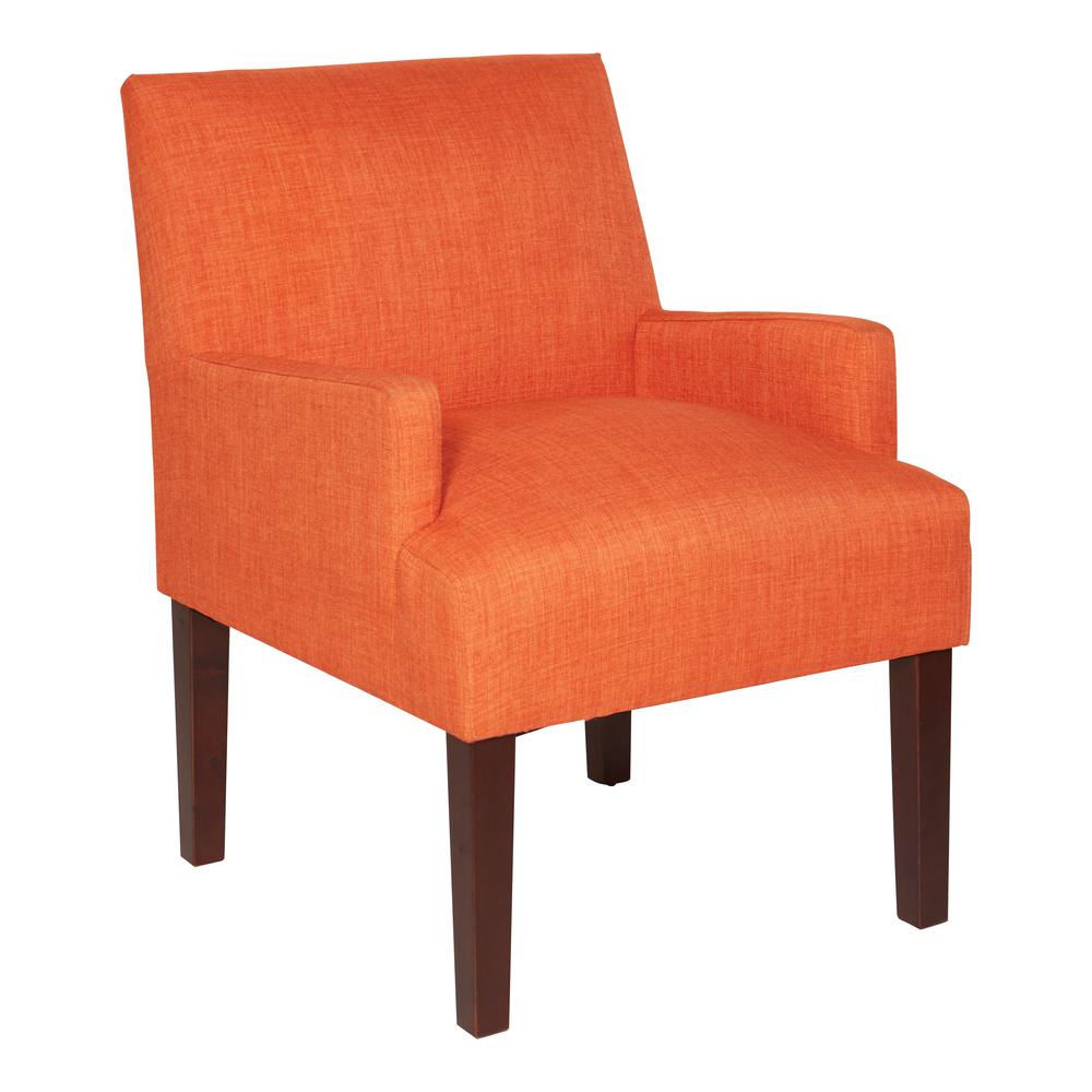 Main Street Guest Chair in Tangerine Fabric, MST55-M5. The main picture.