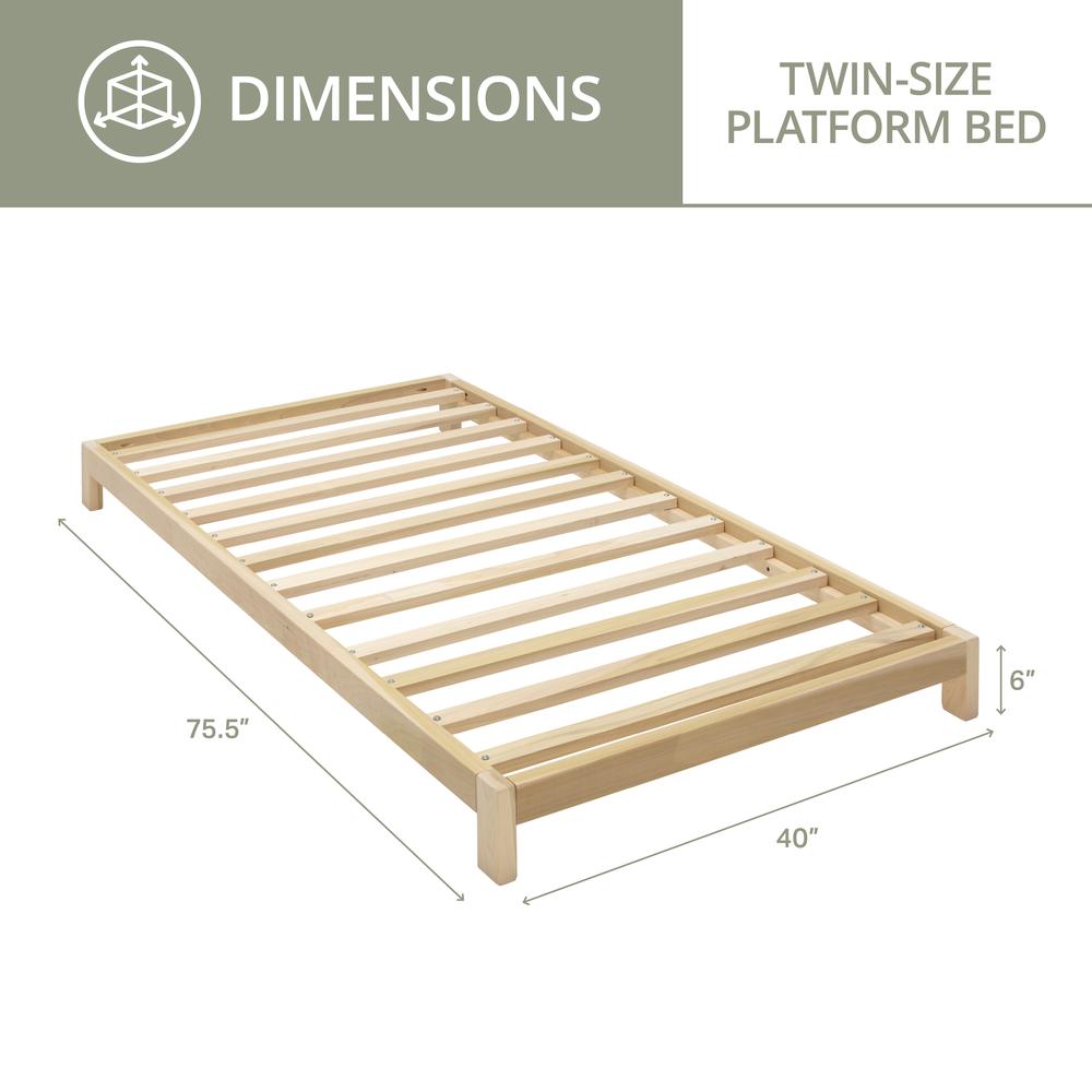 American Furniture Classics Model TWIN PLATFORM Twin Size Platform Bed. Picture 3