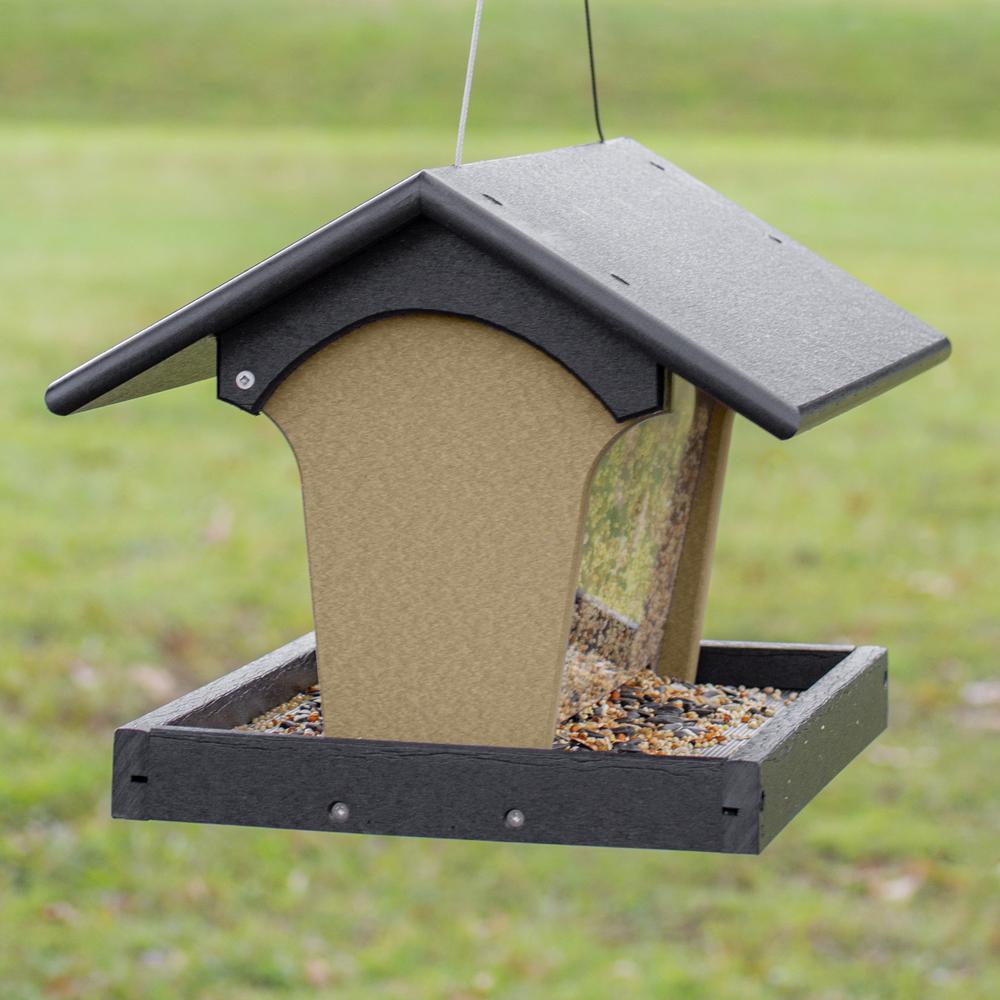 Hopper Bird Feeder Made with High Density Poly Resin. Picture 6