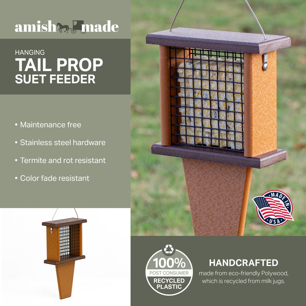 Tail Prop Suet Bird Feeder Made with High Density Poly Resin. Picture 3