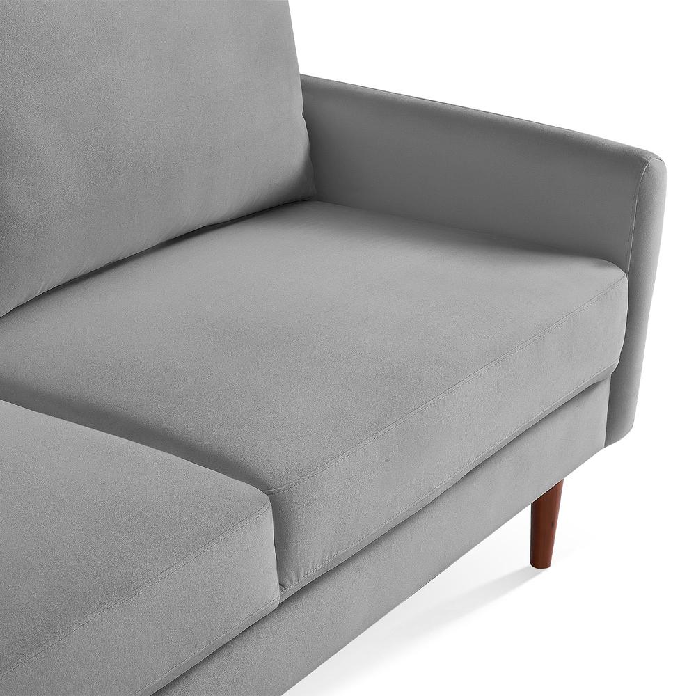 57 Inch Wide Upholstered Two Cushion Loveseat with Cambered Arms. Picture 12
