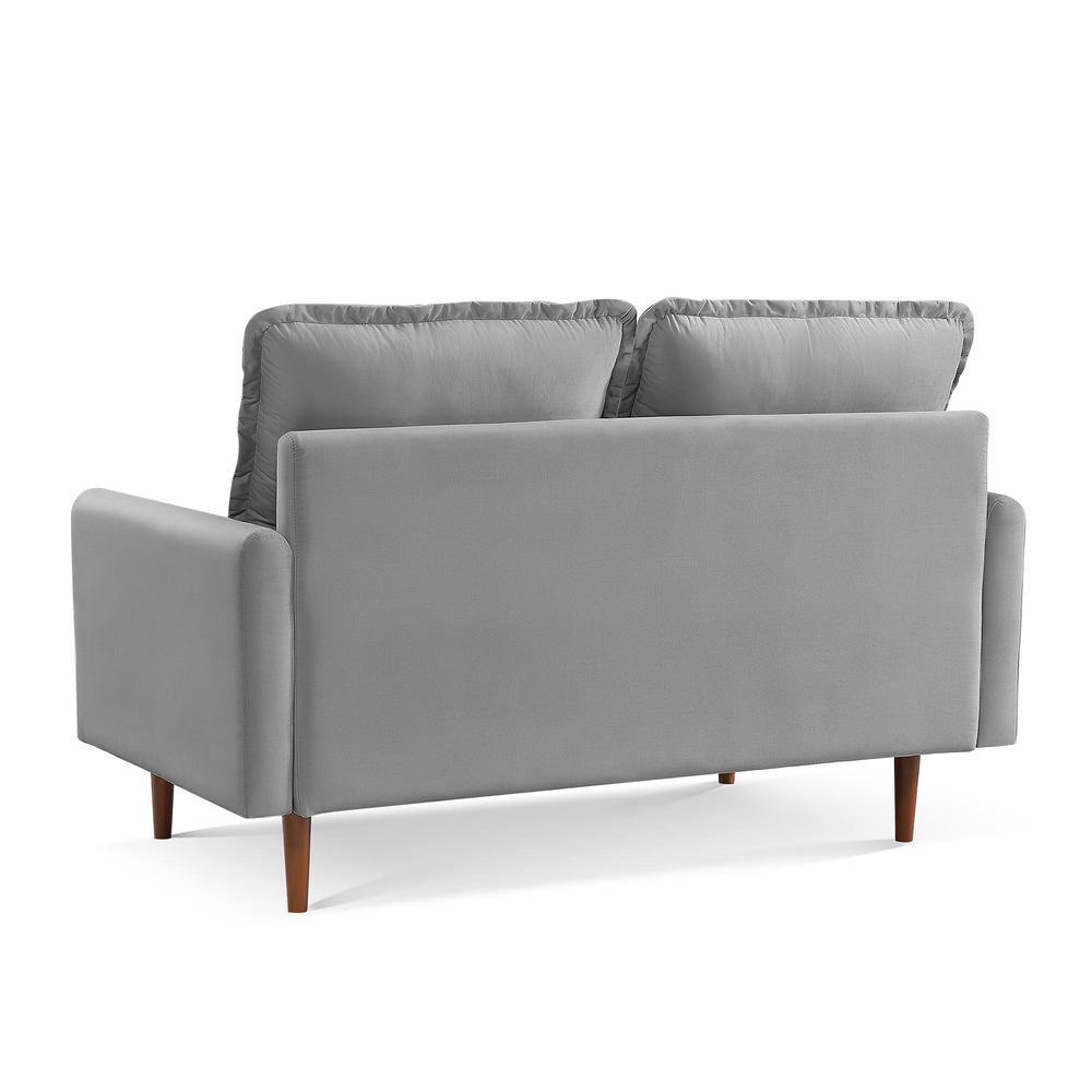 57 Inch Wide Upholstered Two Cushion Loveseat with Cambered Arms. Picture 9