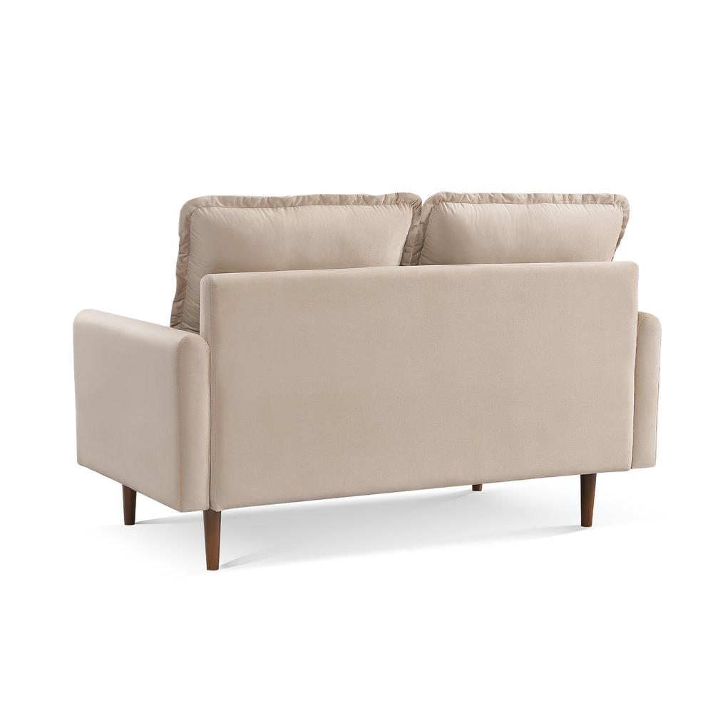57 Inch Wide Upholstered Two Cushion Loveseat with Cambered Arms. Picture 10