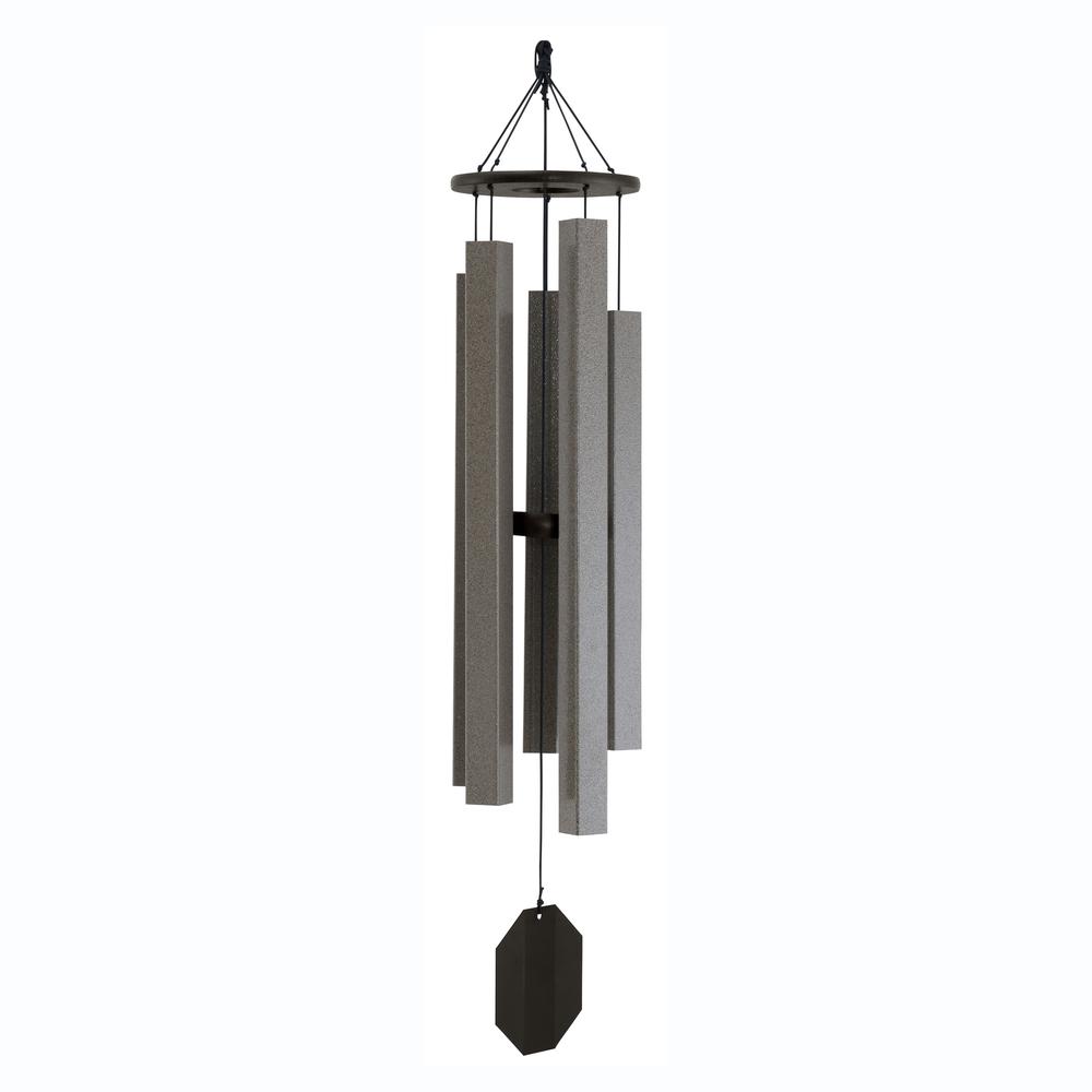 Wind Chime made with powder coated Aluminum tubes in Mocha. Picture 1