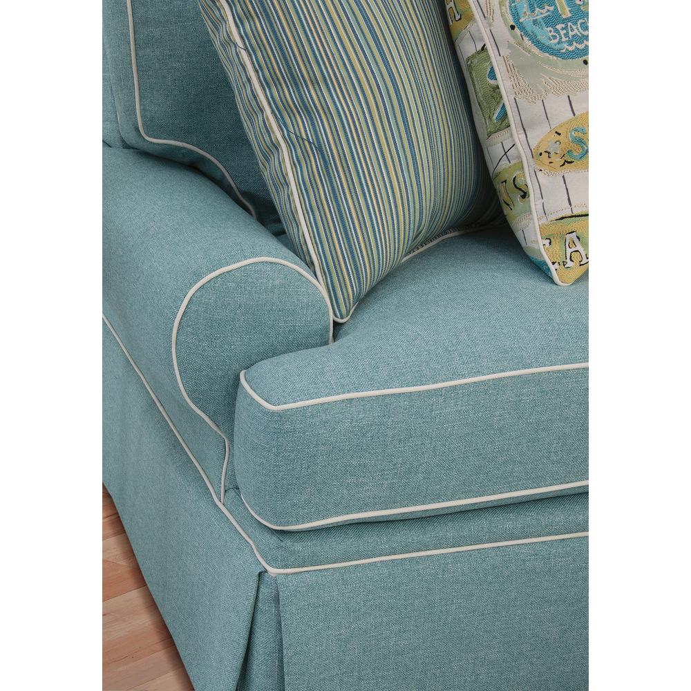 American Furniture Classics Coastal Aqua Series Upholstered Arm Chair. Picture 5