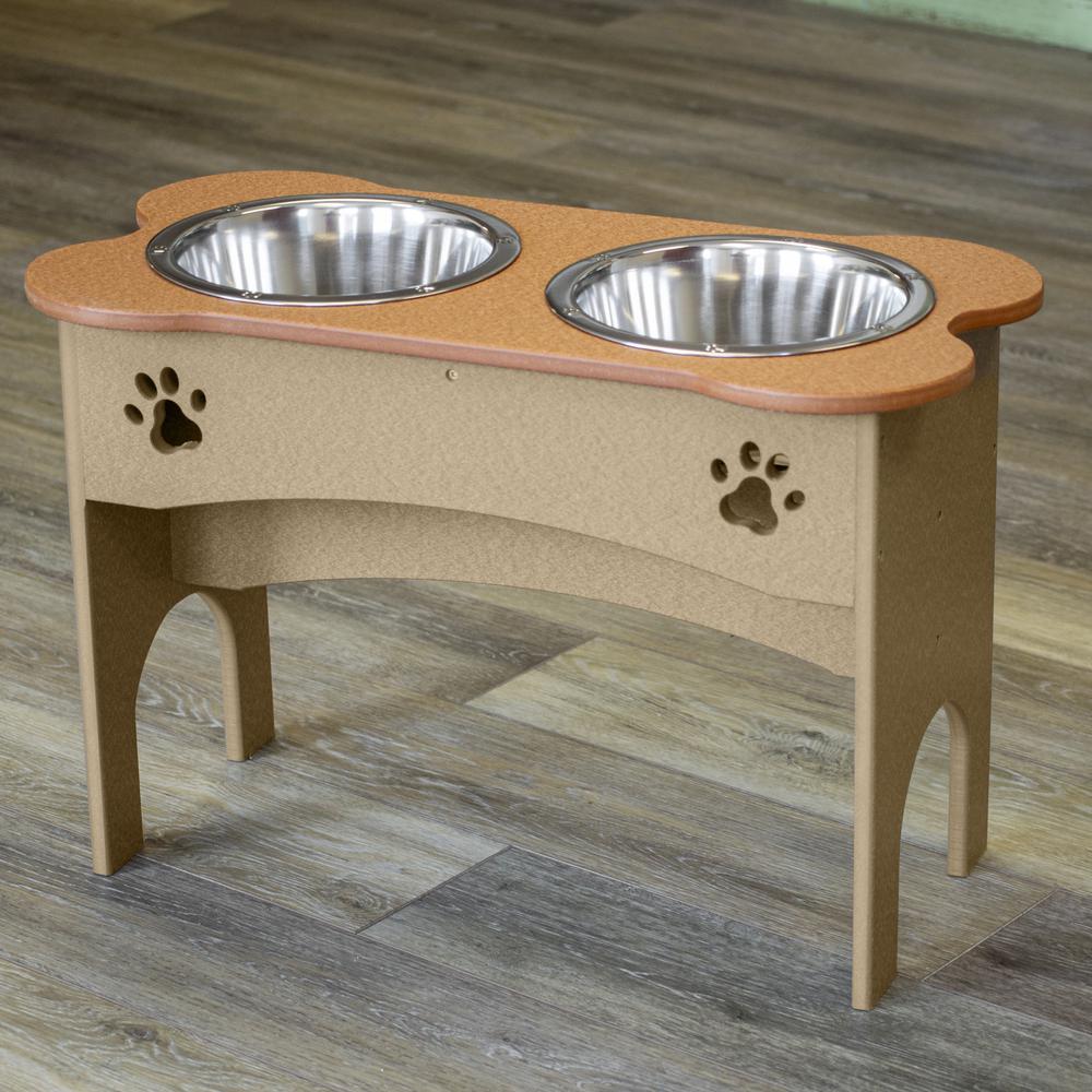 High Double Water and Food Bowl for Taller Dogs. Picture 4