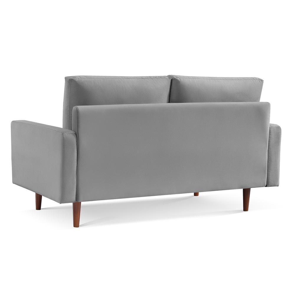 69 Inch Wide Upholstered Two Cushion Sofa with Square Arms. Picture 6