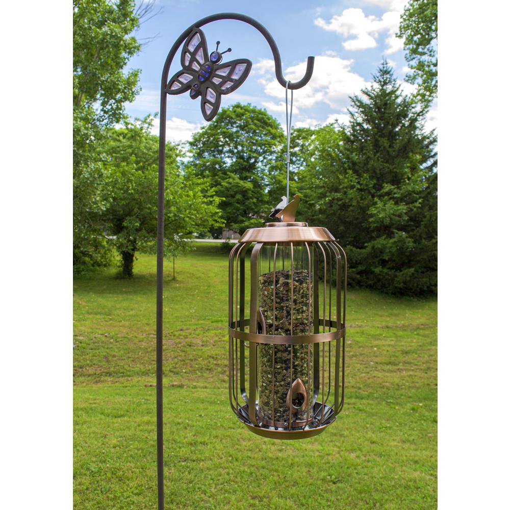 Outdoor Leisure Products Deluxe Bird Feeder in Copper. Picture 1