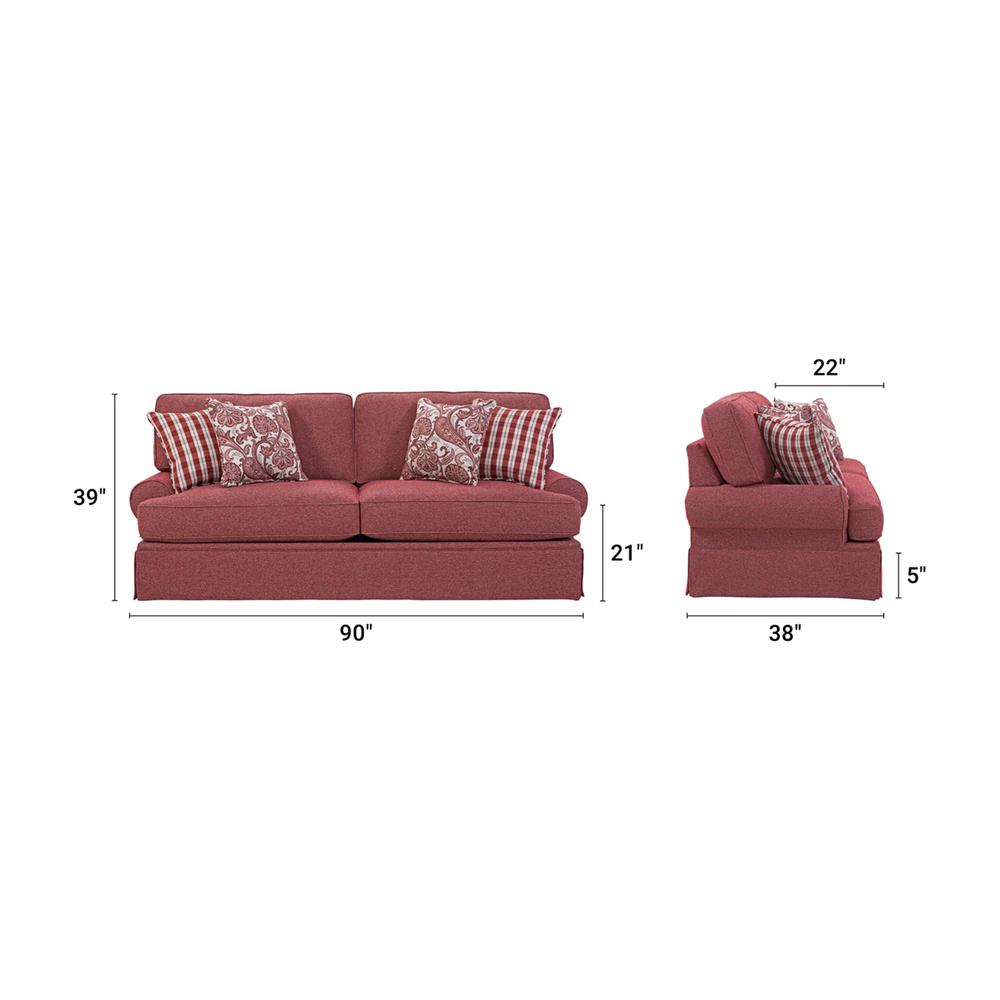 American Furniture Classics Sofa with Four Accent Pillows. Picture 3