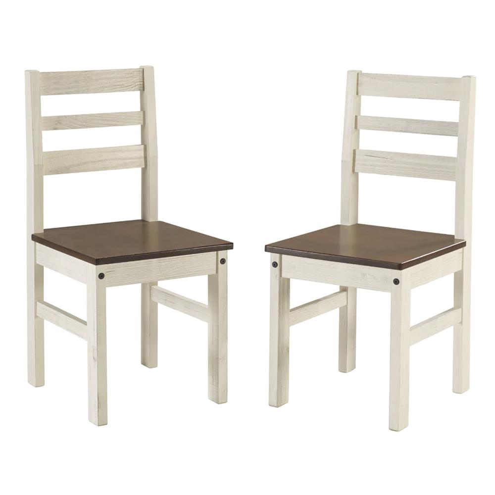Model CADB107 Cottage Series Dining Chairs (Set of 2) in Distressed White. Picture 1