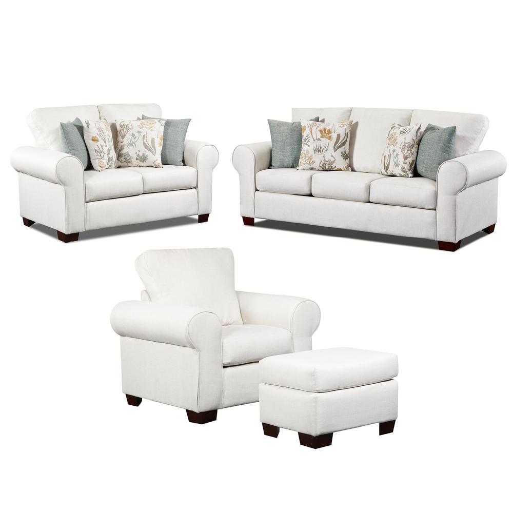 Living Room Beaujardin 4-Piece Set with Sleeper Sofa. Picture 3