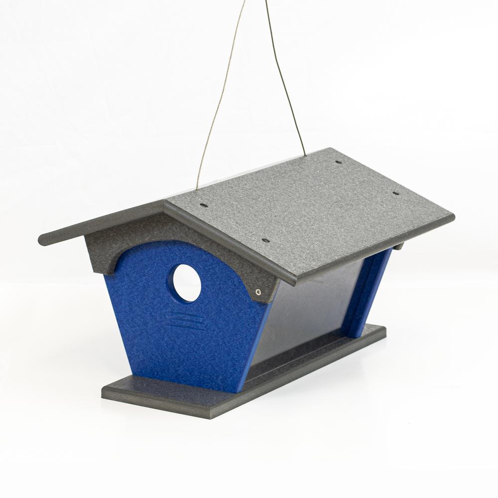 Blue Bird Feeder Made with High Density Poly Resin. Picture 1