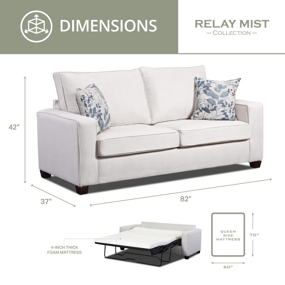 Living Room Relay Mist 4-Piece Set with Sleeper. Picture 4
