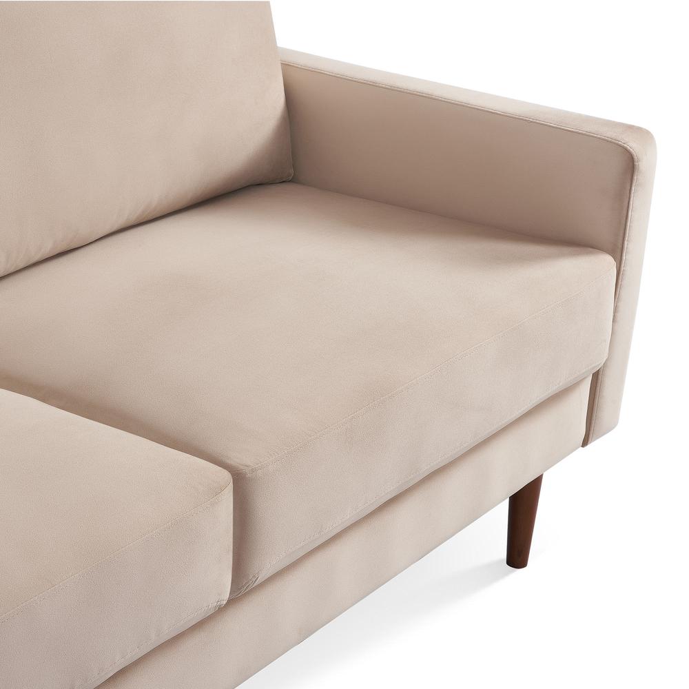 69 Inch Wide Upholstered Two Cushion Sofa with Square Arms. Picture 11
