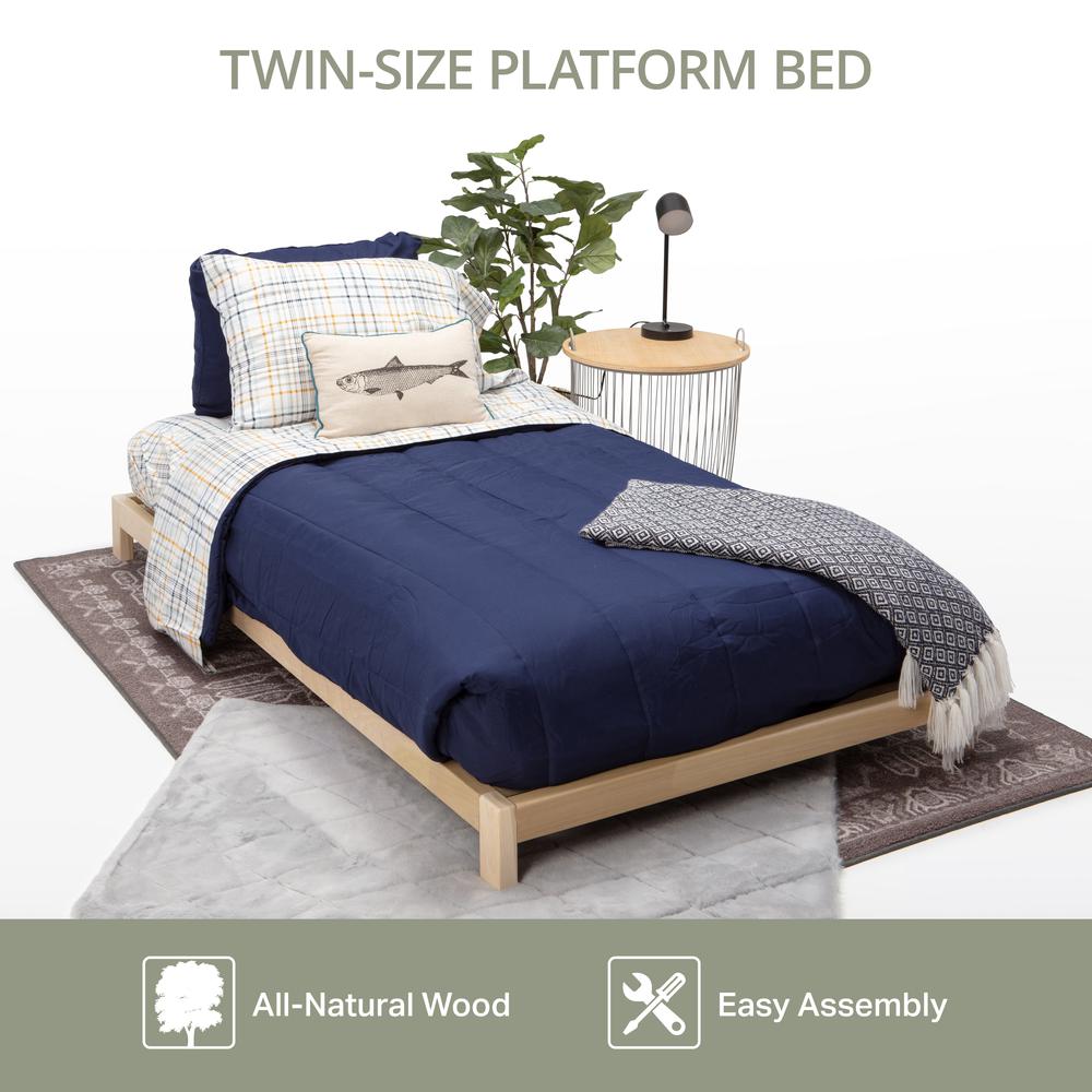 American Furniture Classics Model TWIN PLATFORM Twin Size Platform Bed. Picture 5