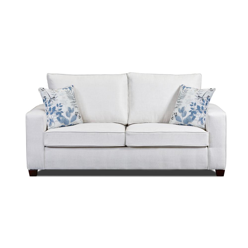Living Room Relay Mist Sofa with Two Throw Pillows. Picture 9