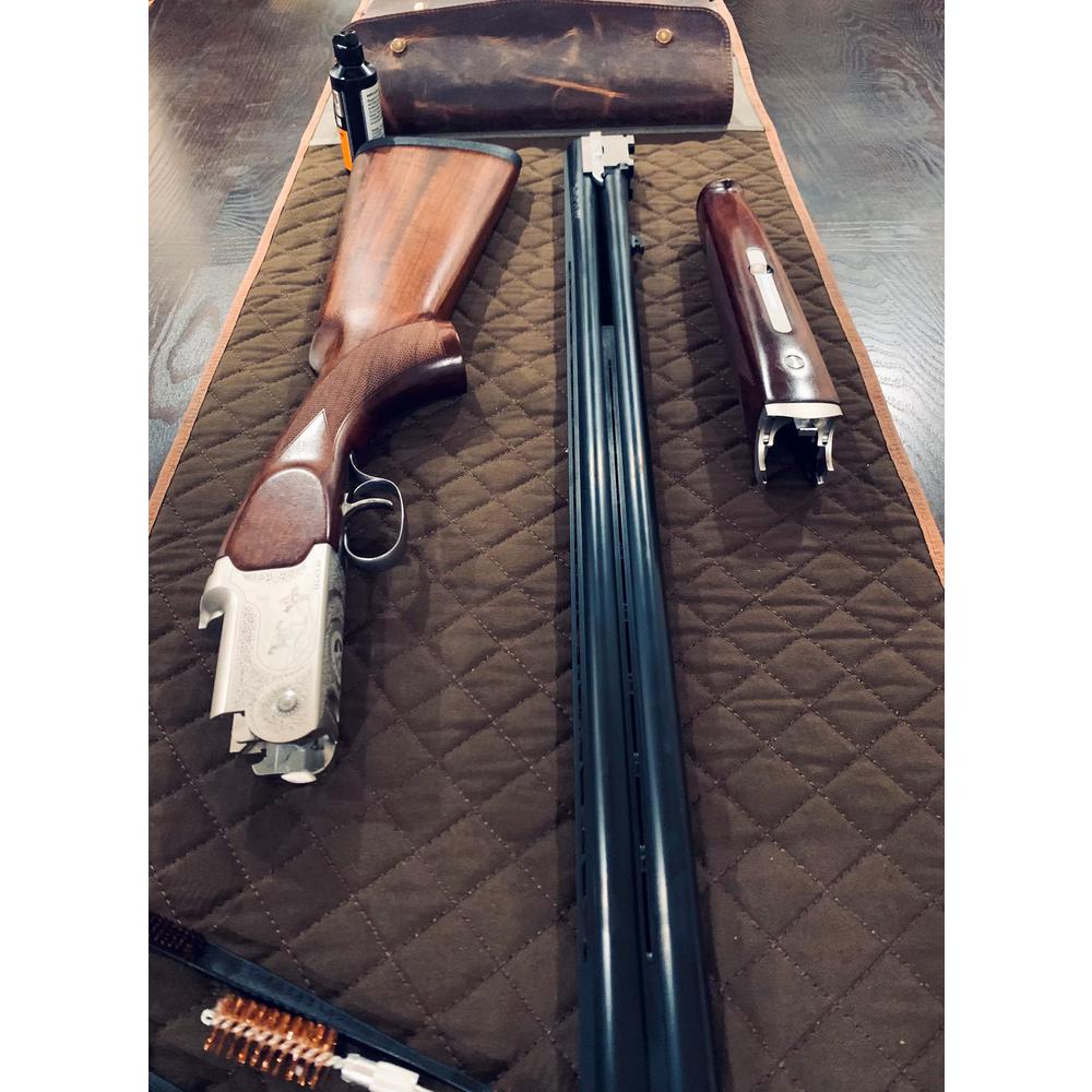 Canvas and Leather Shotgun / Rifle Rollup Cleaning Mat. Picture 5