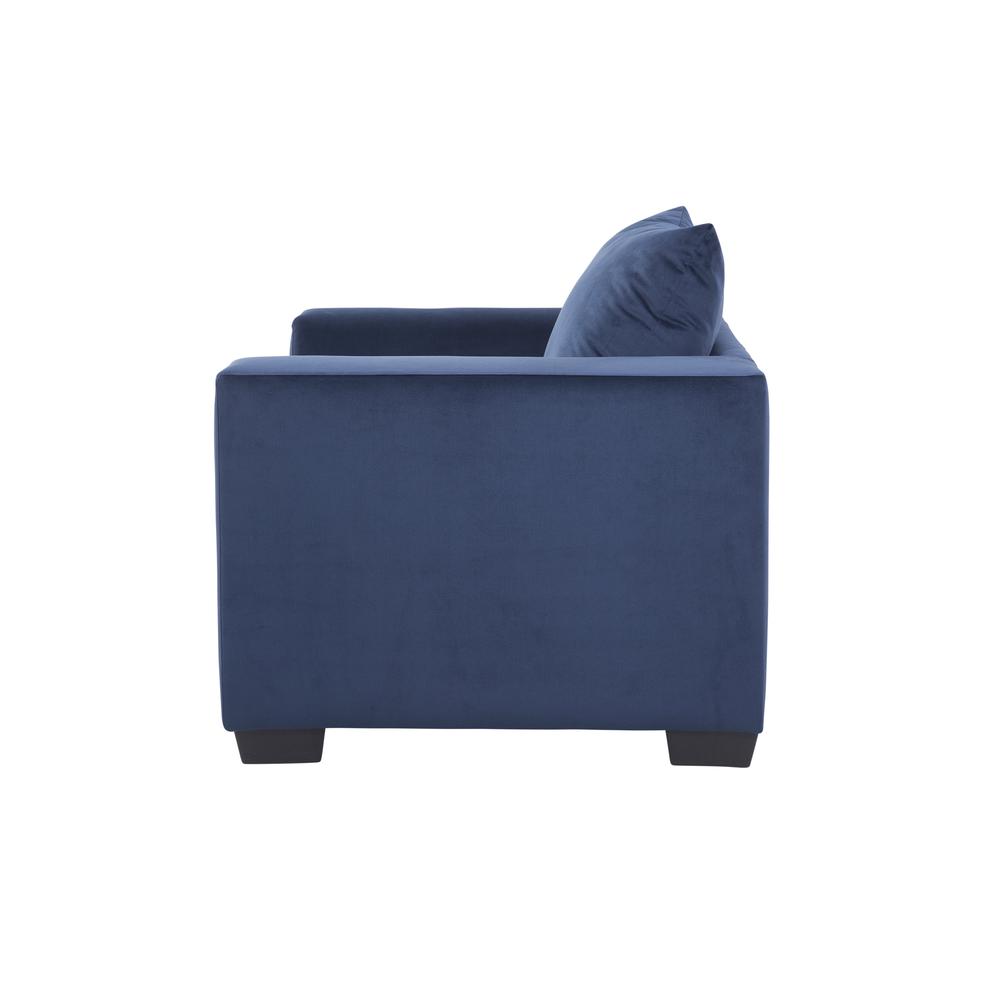American Furniture Classics Blue Upholstered Oversize Chair. Picture 6