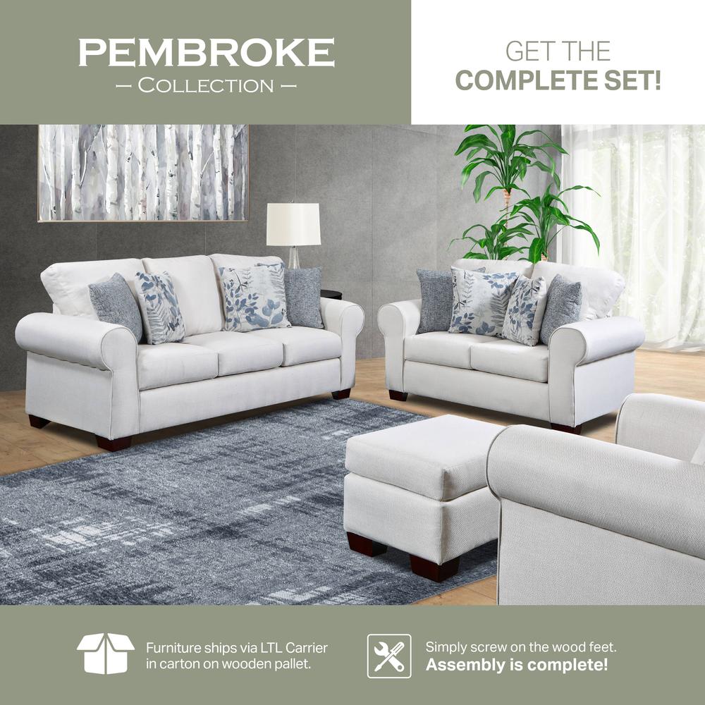 Living Room Pembroke 4-Piece Set with Sleeper Sofa. Picture 5
