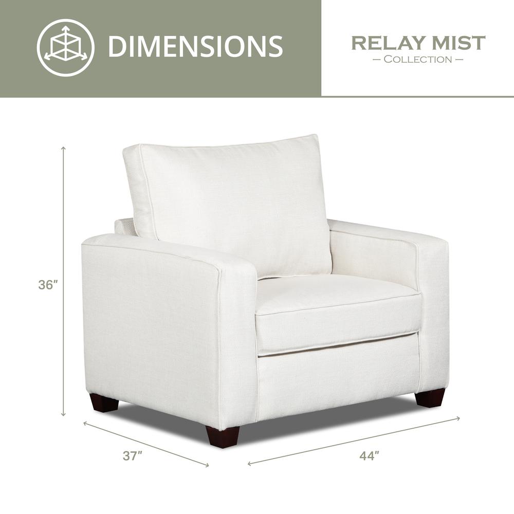Living Room Relay Mist Upholstered Chair. Picture 2