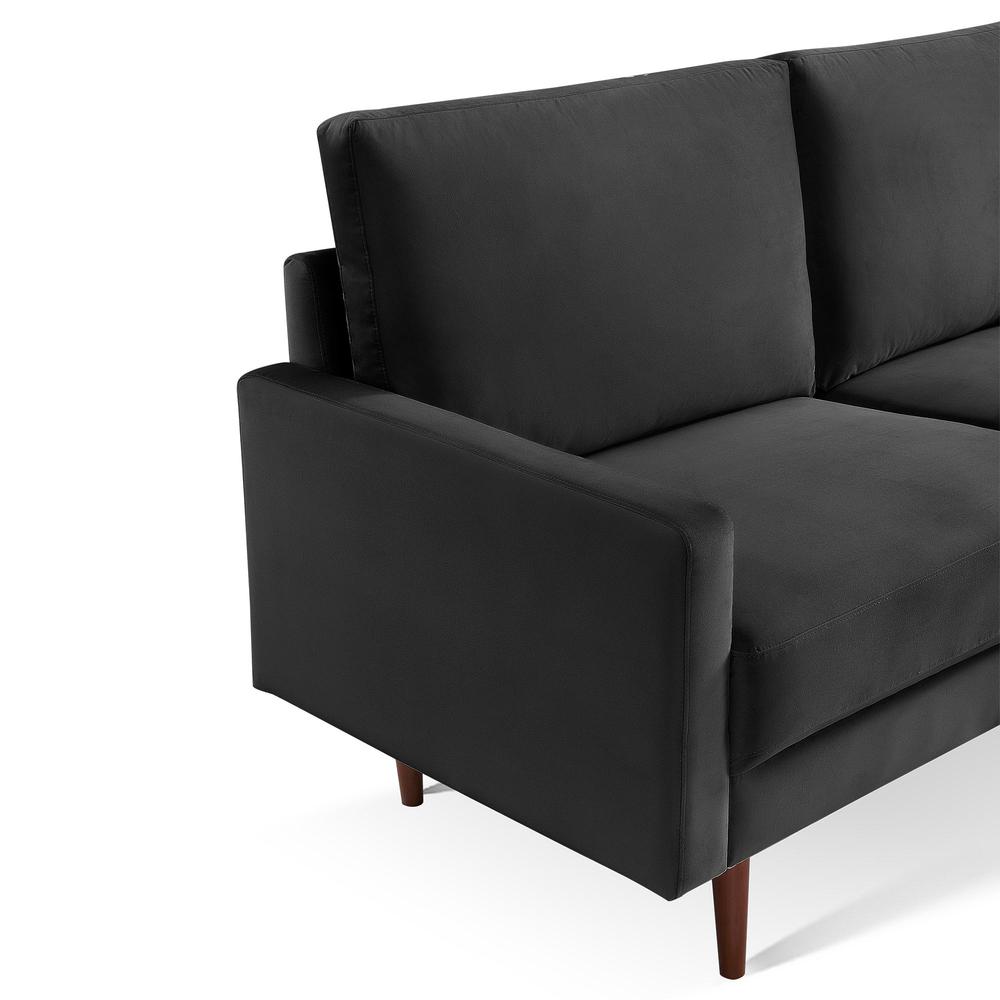 69 Inch Wide Upholstered Two Cushion Sofa with Square Arms. Picture 7