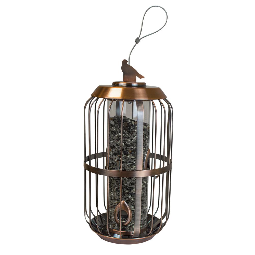 Outdoor Leisure Products Deluxe Bird Feeder in Copper. Picture 2