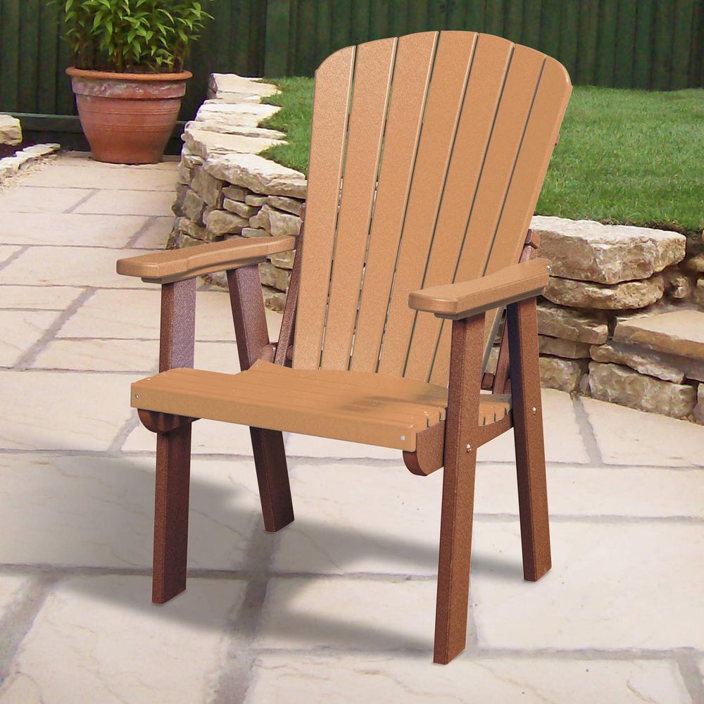 OS Home and Office Model 511CTB Fan Back Chair in Cedar with a Tudor Brown Base, Made in the USA. Picture 1