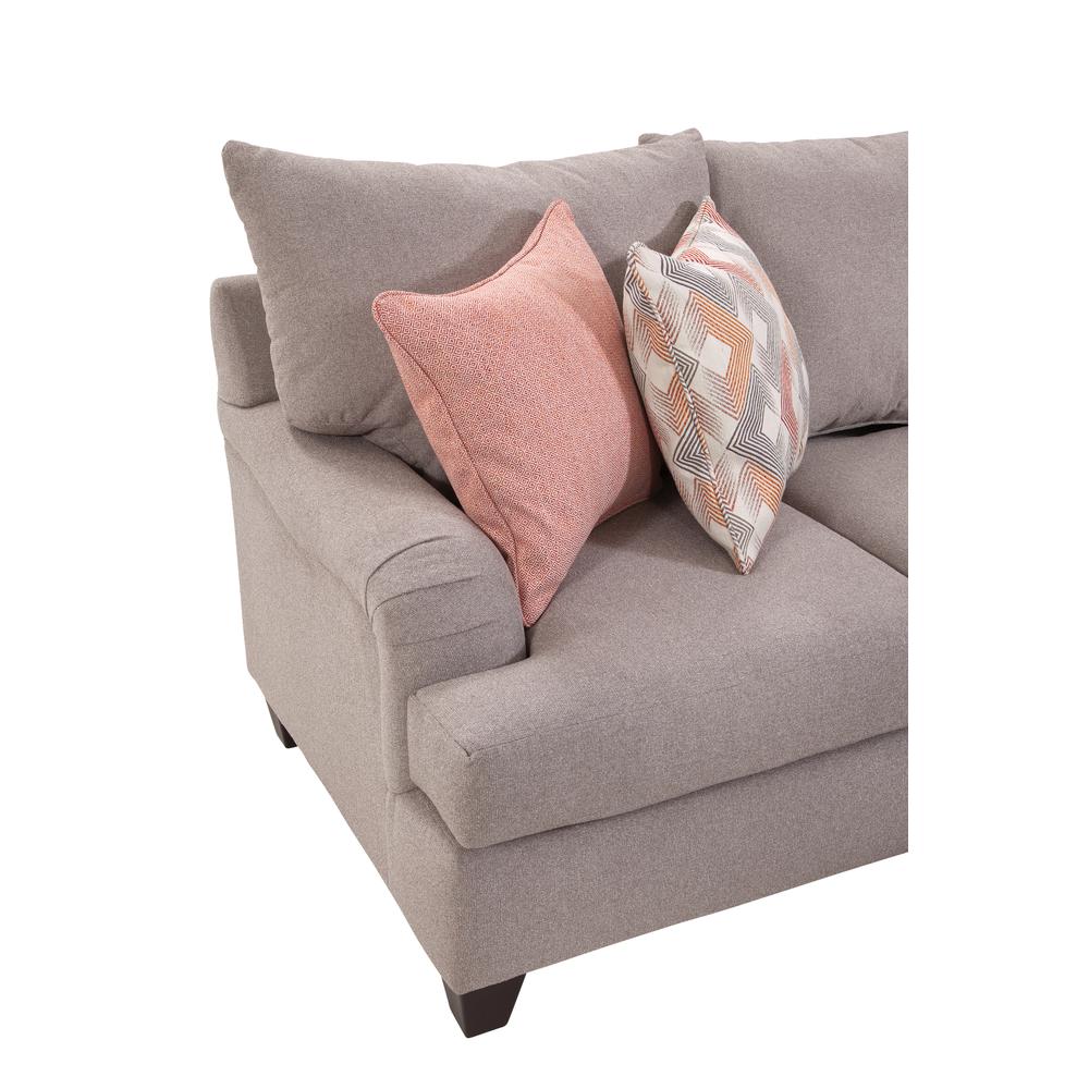 American Furniture Classics Woven Chenille Loveseat 4 Accent Pillows. Picture 4