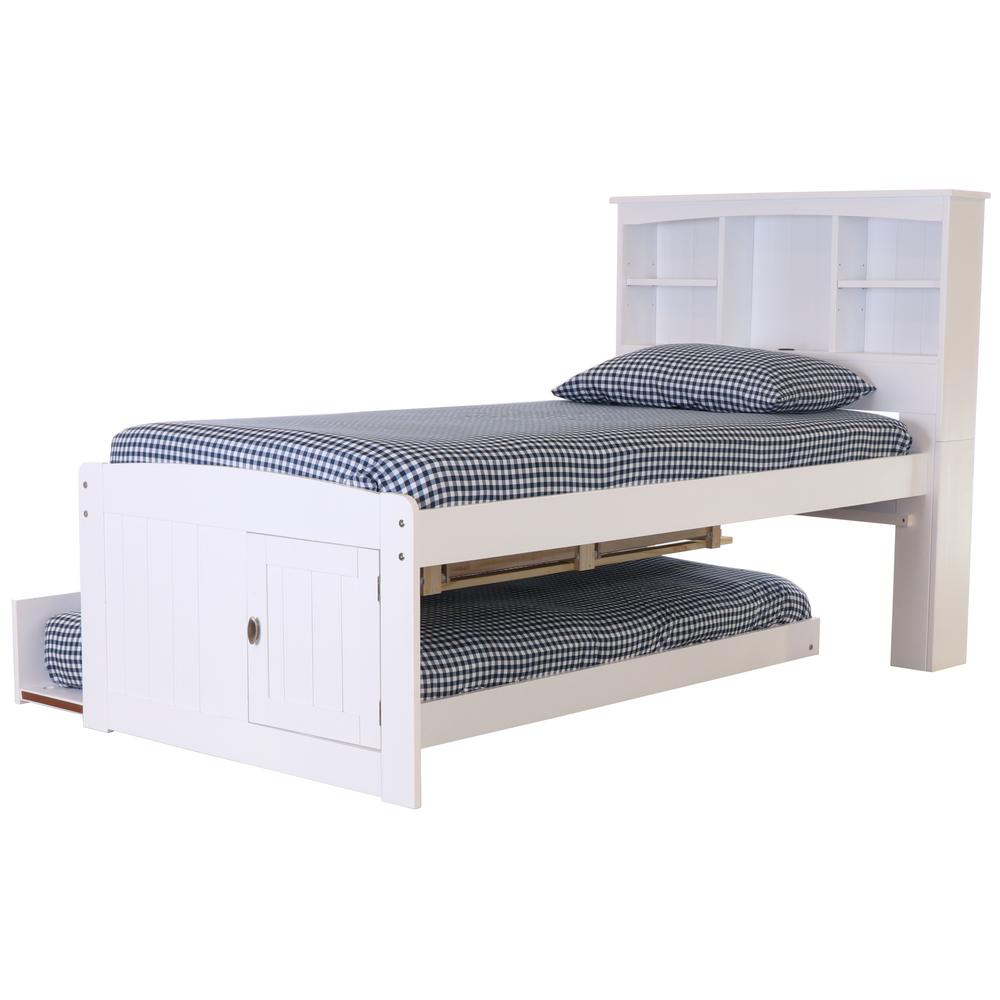 Twin Captains Bookcase Bed with 3 spacious under bed drawers. Picture 4