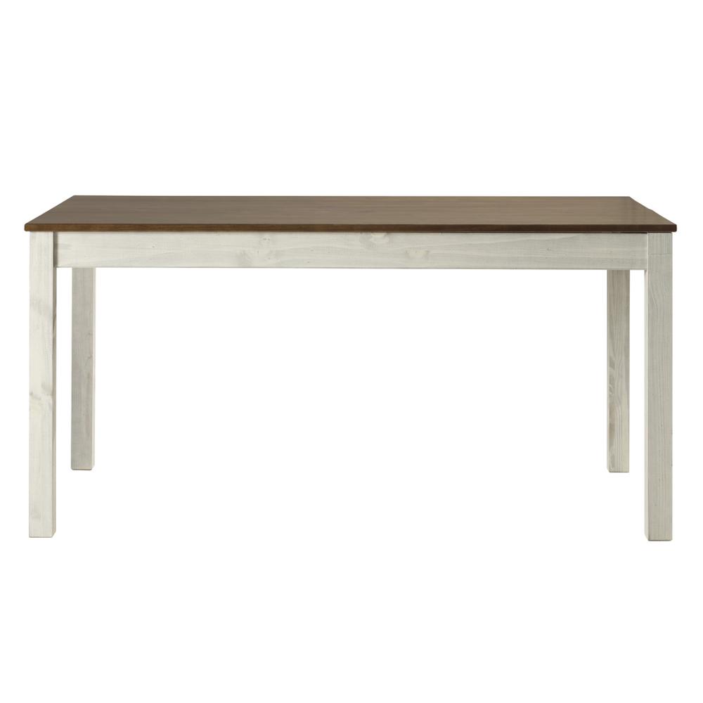 Model CADBTB6 Cottage Series Dining Table in Distressed White. Picture 3