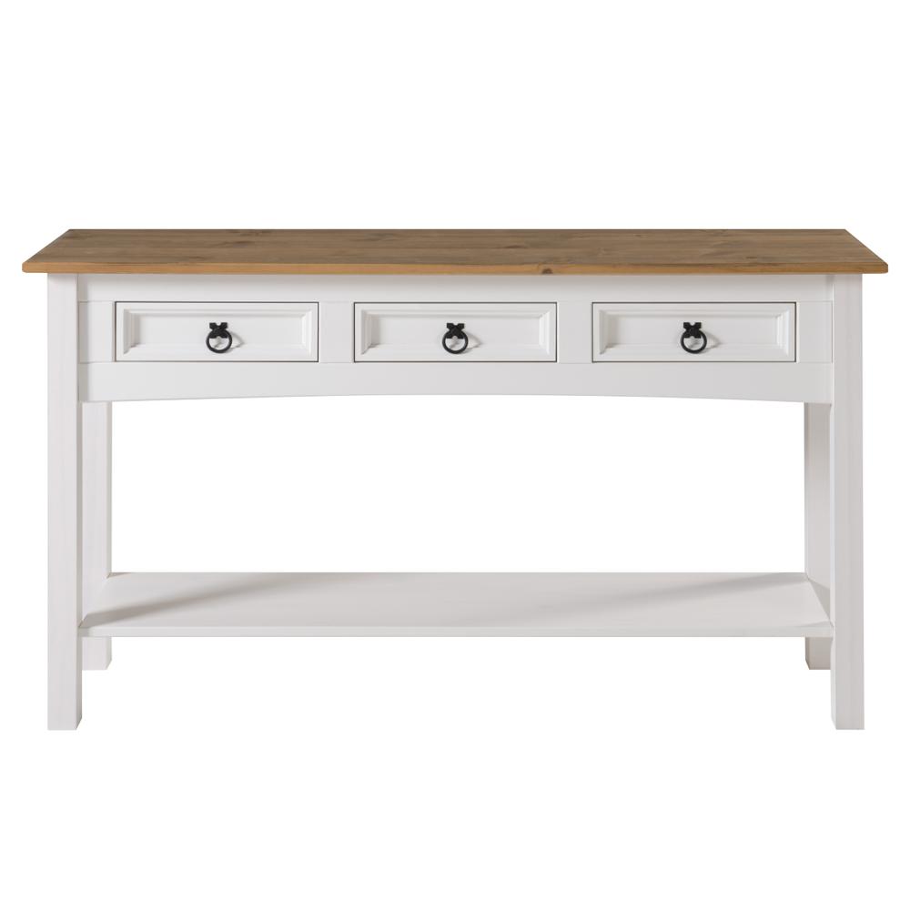 Model COW933 Cottage Series Wood Hall Table in Corona Snow. Picture 6