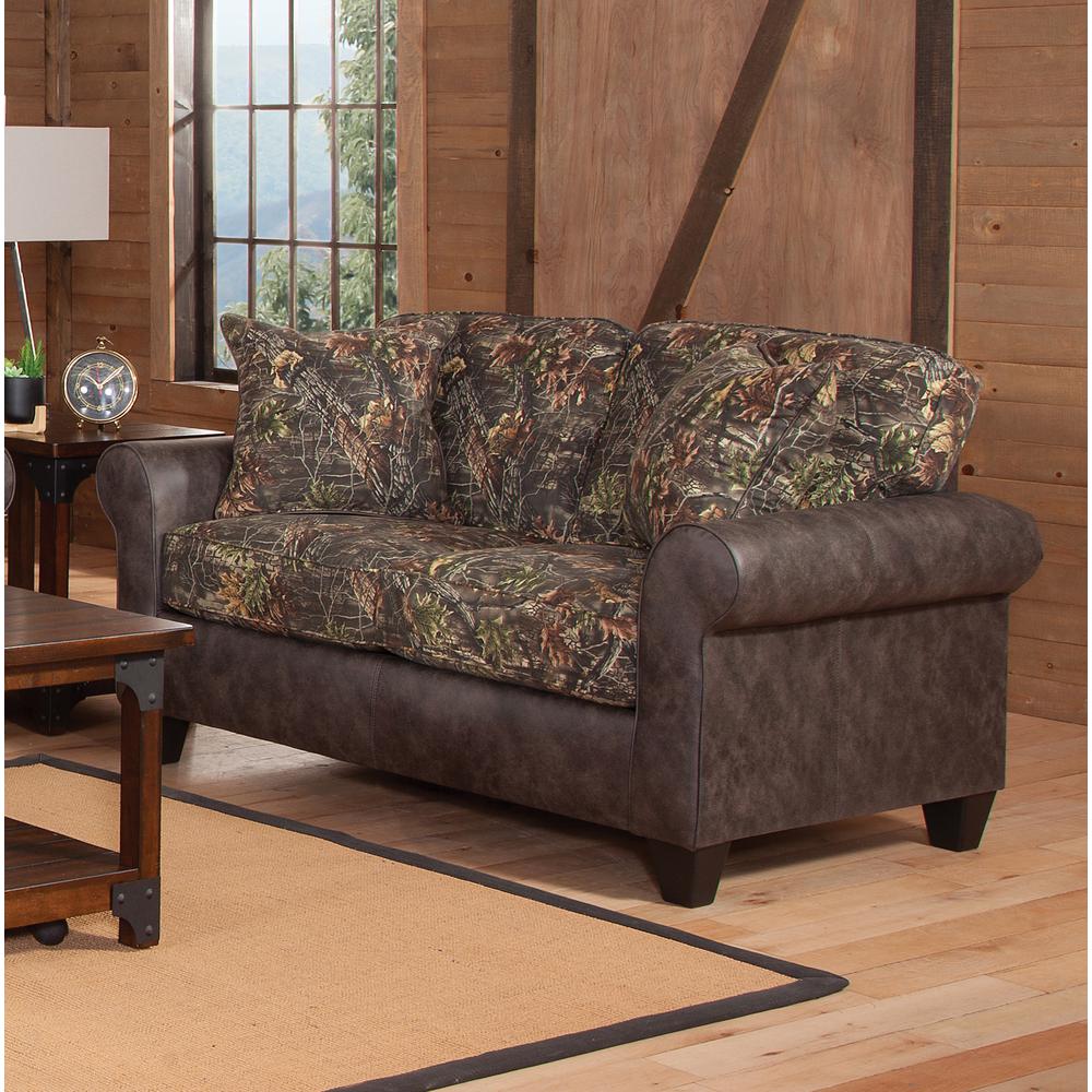American Furniture Classics Maumelle Model 8-020-A330V14 Loveseat with Two Decorative Throw Pillows. Picture 4