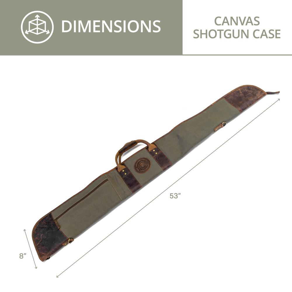 Canvas and Leather Shotgun Case. Picture 8