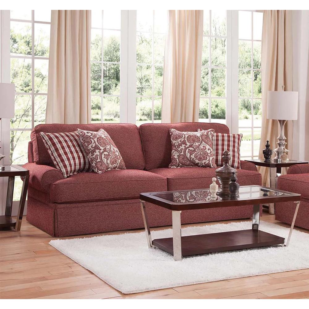 American Furniture Classics Sofa with Four Accent Pillows. Picture 1