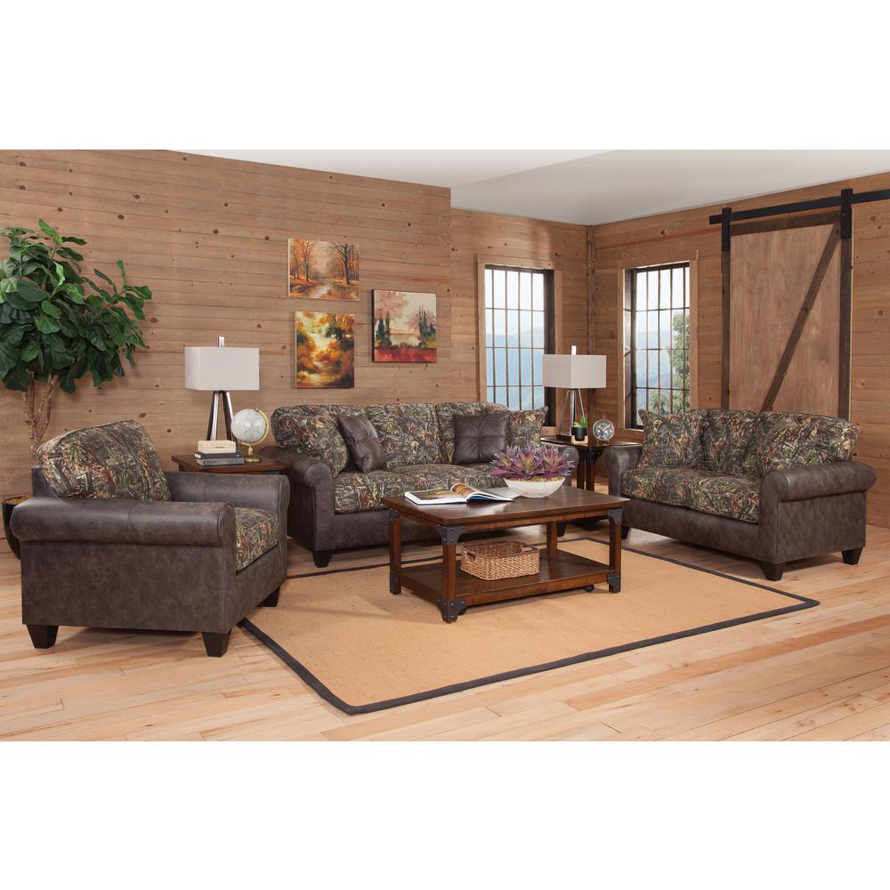 American Furniture Classics Maumelle Model 8-020-A330V14 Loveseat with Two Decorative Throw Pillows. Picture 7