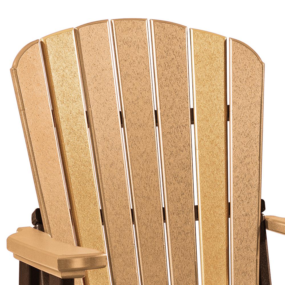 OS Home and Office Model 511CTB Fan Back Chair in Cedar with a Tudor Brown Base, Made in the USA. Picture 4